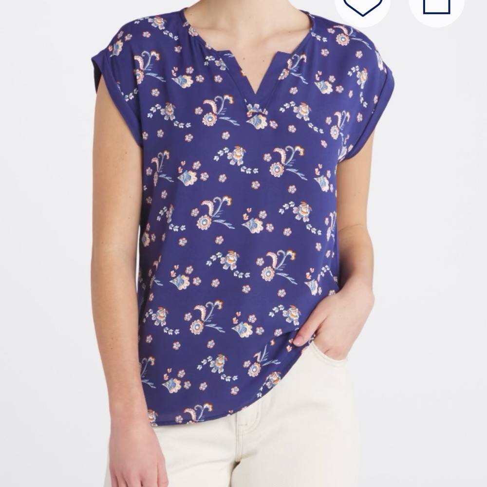 Papermoon Navy Floral Blouse